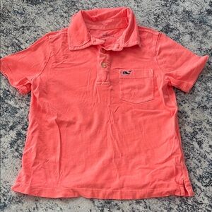 Vineyard Vines Kids Polo in Vibrant Coral